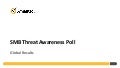 SMB Threat Awareness Poll Global Results 2011