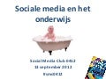 Sociale media in het onderwijs