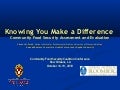 Knowing You Make a Difference