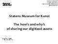 The how&rsquo;s and Why&rsquo;s of sharing at SMK 11052012
