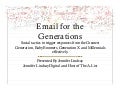 Email For The Generations #SMMSF
