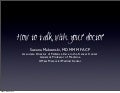 How to speak with your doctor (when you have cancer...)