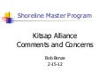Kitsap Alliance Critique of the County's SMP