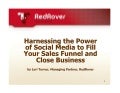 Harnessing the Power of Social Media Tools to fill your funnel & close more business
