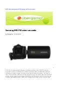 CES2011: Samsung SMX-F50 series camcorder