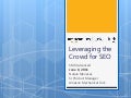 Leveraging Mechanical Turk for SEO 