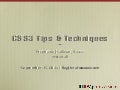 CSS3 Tips & Techniques