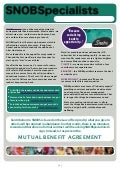 SNOBSpecialists Mutual Benefit Agreement