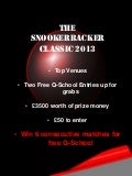 Snookerbacker classic-2013