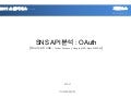 SNS API분석 : OAuth 분석
