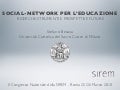 Social Network e Apprendimento - Convegno SIREM
