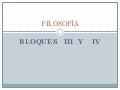 Síntesis de los bloques   iii  y   iv