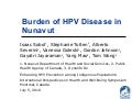 Burden of HPV Incidence in Nunavut