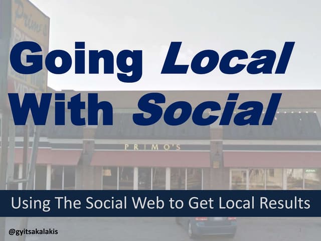Going Local with Social