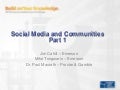 Social Media and Communities - Part 1