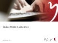 Social Media Guidelines