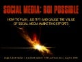 Social Media: ROI Possible