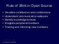 Social Network Analysis in Open Source