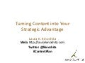 Turning Content into Your Strategic Competitive Advantage