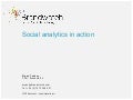 Social analytics in action - Bryan Tookey
