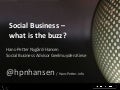Social business   what is the buzz