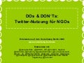 DOs and DONTs - Twitter für NGOs