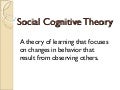 Social cognitive theory