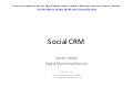 Social CRM Definition By Martin Walsh