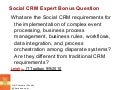 Social CRM Expert Question CxC Matrix