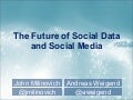 The Future of Social Data and Social Media