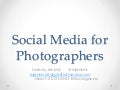 Social Media for Photojournalists