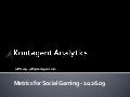 Top 10 Social Gaming Metrics