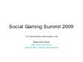Social Gaming Summit 2009