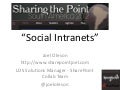 Building Social Intranets