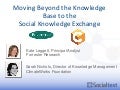 Moving Beyond the Knowledge Base to the Social Knowledge Exchange