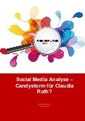 Social Media Analyse - Candystorm für Claudia Roth