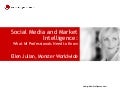 Social Media and Market Intelligence
