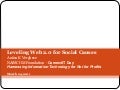Leveling Web 2.0 for Social Causes