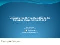 Leveraging Social Media and Health IT for Patient Engagement