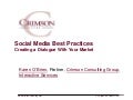 Social Media Best Practices