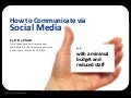 Social Media Communication for City Government