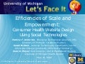 Efficiencies of Scale and Empowerment: Consumer Health Website Design Using Social Technologies