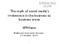 Social media for b2b - Madhouse Associates seminar