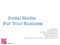 Social Media For Your Business
