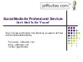 Social Media Marketing for Professional Services