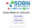 Social Media for Scientists