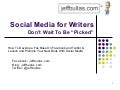 Social Media Marketing Tips for Writers, Authors & Book Publishers 