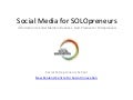 Social Media in Business - Best Practice for Entrepreneurs