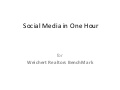 Social media in one hour for Weichert Realtors