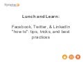Synotac Lunch and Learn: Social Media